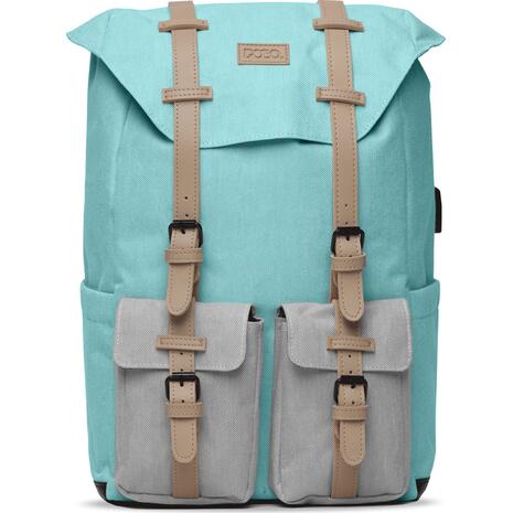 Σακίδιο πλάτης POLO Omnia Ciel/Beige (9-02-022-10 2020)
