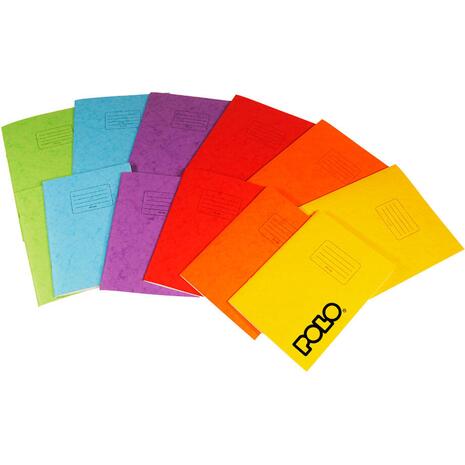 Τετράδιο POLO ριγέ 50 φύλλων καρφίτσα Β5 17x25cm σε διάφορα χρώματα (9-19-069) (Διάφορα χρώματα)