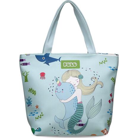Τσάντα αγορών POLO mini shopper cute 10lt γαλάζια (9-07-963-17)