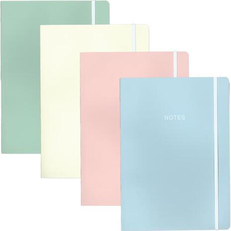 Τετράδιο Next Smooth Pastels Flexi 21x29cm 2 θεμάτων 80 φύλλων  (Διάφορα χρώματα)