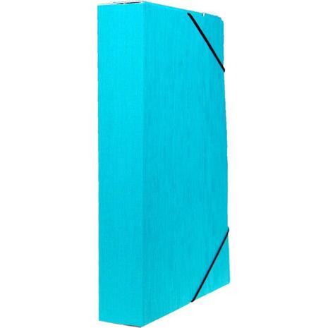 Κουτί αρχειοθέτησης με λάστιχο Next Fabric 35x25.3x5cm γαλάζιο