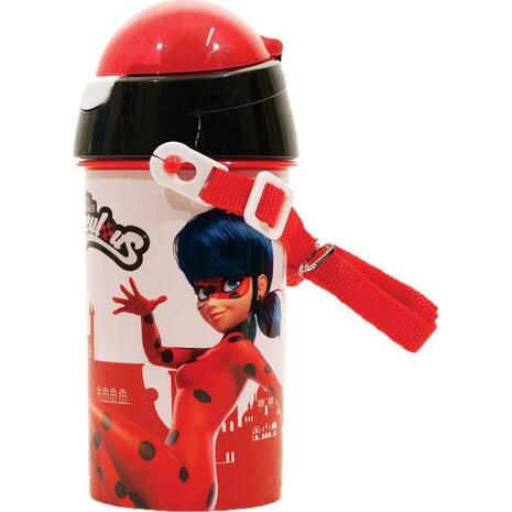 Παγουρίνο Πλαστικό GIM Flip Pop Up Miraculous Super Heroes 500ml (574-03209)