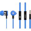 Ακουστικά με μικρόφωνο CELEBRAT D1, on/off, 10mm, 1.2m flat, μπλε