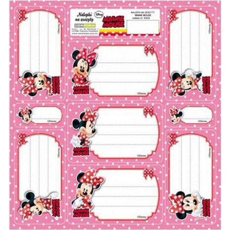 Σχολικές ετικέτες Disney Minnie Mouse (Art.026418)