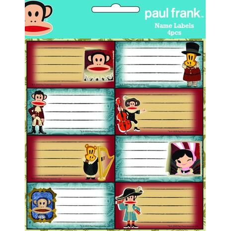 Σχολικές ετικέτες BMU Paul Frank σε διάφορα σχέδια (συσκευασία 32 ετικετών) (775-28046)