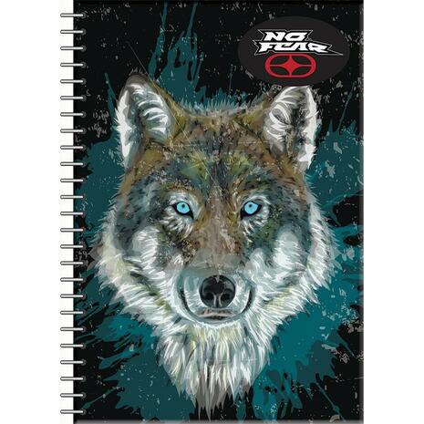 Τετράδιο BMU No Fear Limits-Fluo Wolf 2 θεμάτων 17x25cm 70 φύλλων (347-75402) (Διάφορα σχέδια)