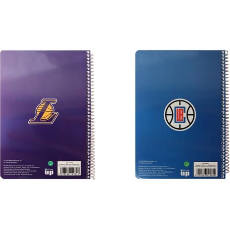 Τετράδιο BMU NBA Los Angeles Lakers-La Clippers 2 θεμάτων 17x25cm 70 φύλλων (338-44402) (Διάφορα σχέδια)