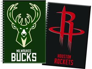 Τετράδιο BMU NBA Milwaukee Bucks - Houston Rockets 2 θεμάτων 17x25cm 70 φύλλων (338-49402) (Διάφορα σχέδια)