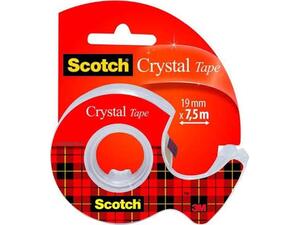 Βάση κολλητικής ταινίας σελοτέιπ 3Μ MINI SCOTCH 600 CRYSTAL19mmx7,5M + σελοτειπ