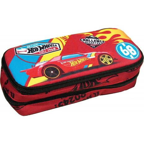 Κασετίνα οβάλ GIM Hot Wheels Challenge (349-25144)