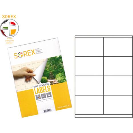 Ετικέτες αυτοκόλλητες SOREX 105x70mm  (Λευκό)