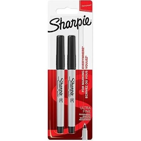 Σετ μαρκαδόροι ανεξίτηλοι Sharpie Ultra fine black 0.5mm 2 τεμαχίων (2084836)