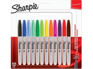 Σετ μαρκαδόροι ανεξίτηλοι Sharpie Fine 12 τεμαχίων 1.0mm