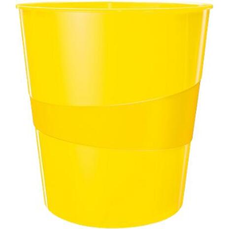 Καλάθι αχρήστων LEITZ 5278 WOW 15lt πλαστικό κίτρινο (Κίτρινο)