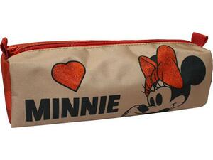 Κασετίνα βαρελάκι GIM Minnie Suede (340-47140)