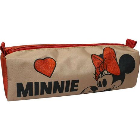 Κασετίνα βαρελάκι GIM Minnie Suede (340-47140)