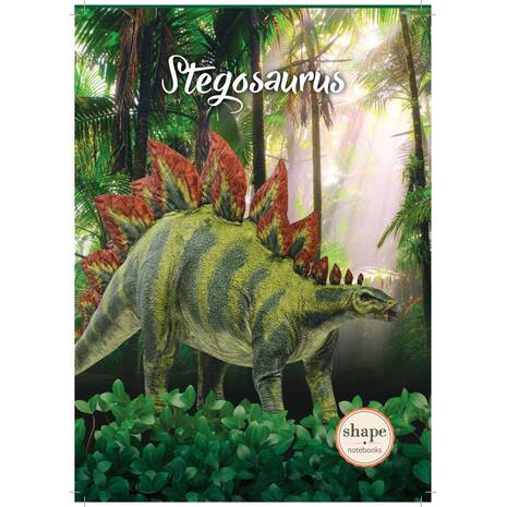 Τετράδιο Σπιράλ Shape DINOS 3 Θεμάτων 17Χ24cm 90 φύλλων (Διάφορα χρώματα)