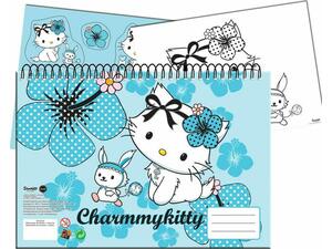 Μπλοκ Ζωγραφικής GIM Charmmy Kitty 23x33cm 40 φύλλων με αυτοκόλλητα (335-06416)