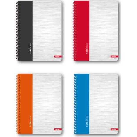 Τετράδιο Σπιράλ TETTRIS Notebook 4 θεμάτων 17x25cm 120 φύλλων (Διάφορα σχέδια)