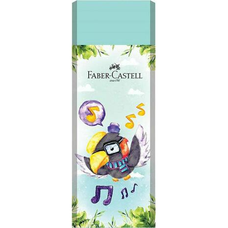 Γόμα Faber Castell Happy Jungle σε διάφορα παστελ χρώματα (1 τεμάχιο)