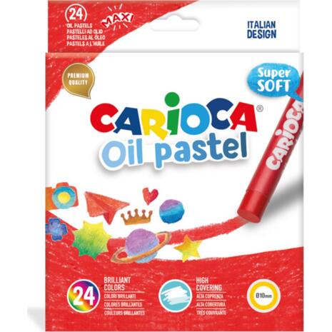 Λαδοπαστέλ CARIOCA Super Soft (24 τεμάχια) (Διάφορα χρώματα)