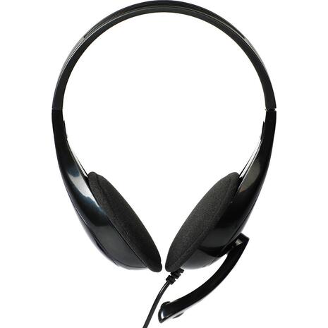 Ακουστικά Powertech με μικρόφωνο PT-734 105dB, 40mm, 3.5mm, 1.8m, black