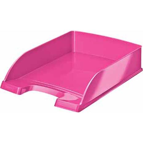 Χαρτοθήκη γραφείου LEITZ 5226 wow ροζ μεταλλικό (Ροζ)