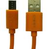 Kαλώδιο CREEV CABLE MU-100 ORANGE micro USB-USB 0.9M OD:3.5