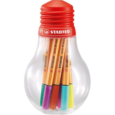 Μαρκαδόροι Stabilo 88 mini bulb 12 τεμαχίων