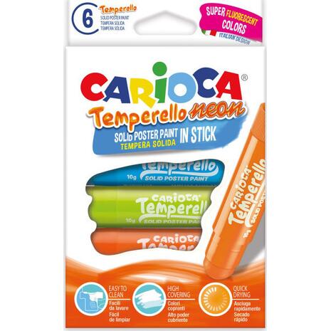 Τέμπερες Carioca Temperello Neon 6 Χρώματα 42675