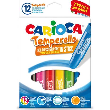 Τέμπερες Carioca Temperello σε στικ 12 Χρώματα
