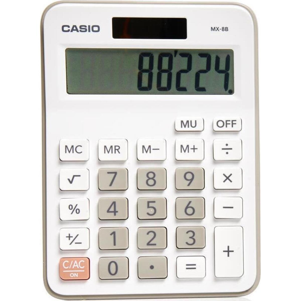 CASIO MX8BWE DESKTOP CALCULATOR