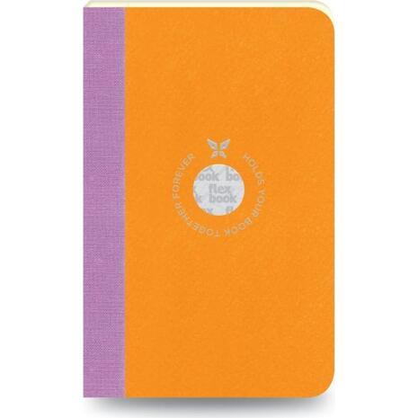 Σημειωματάριο flex global smartbook ριγέ 9x14cm πορτοκαλί