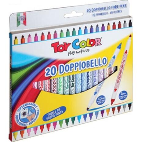 Μαρκαδόροι ζωγραφικής TOY COLOR Bello 20 dopplobello