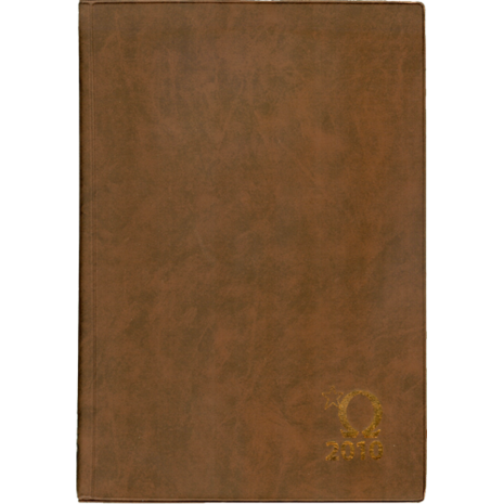 Ημερολόγιο ημερήσιο δετό Ωμέγα 17x25cm 2025 με πλαστικό κάλυμμα διάφορα χρώματα