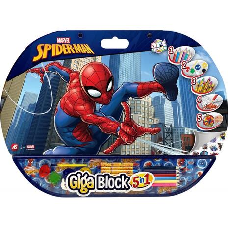 Σετ Ζωγραφικής Giga Block 5 σε 1 Spiderman