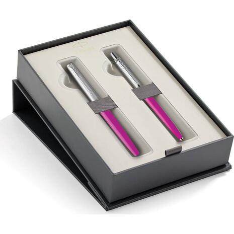 Σετ κασετίνα δώρου Στυλό PARKER JOTTER CR ST.STEEL ORIG. CT MAGENTA (RB-BP)