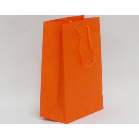 Χάρτινη σακούλα δώρου Υ11x7x4cm Πορτοκαλί (Πορτοκαλί)