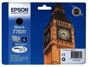 Μελάνι εκτυπωτή Epson T703140 Black with pigment ink -Size L - 1.2k Pgs
