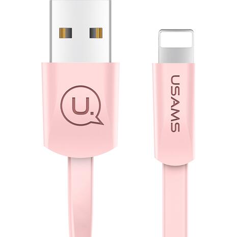 Καλώδιο USB σε micro σε Lightning US-SJ199 USAMS 1.2m ροζ