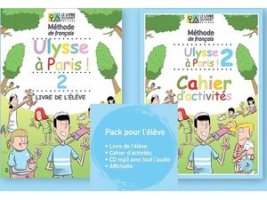 Ulysse à Paris 2 (pack élève) Livre de l'élève + Cahier d’activités + affichette (978-618-5258-38-2)