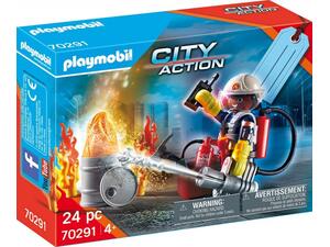 Playmobil Gift Set Πυροσβέστης Με Αντλία Νερού 70291