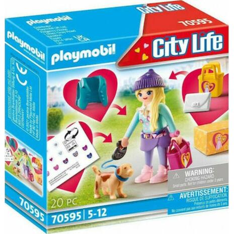 Playmobil Fashion Girl με Σκυλάκι