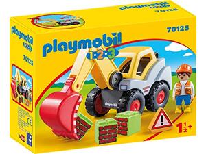 Playmobil 1-2-3  Φορτωτής Εκσκαφέας 70125