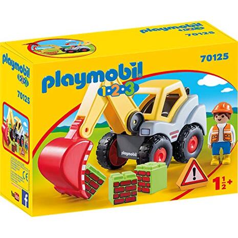 Playmobil 1-2-3  Φορτωτής Εκσκαφέας 70125