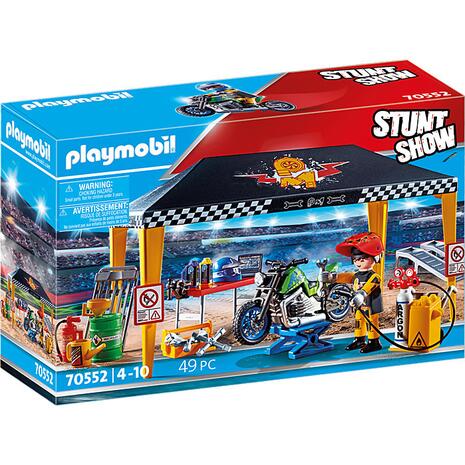 Playmobil Stunt Show: Σκηνή- Συνεργείο για Οχήματα 70552