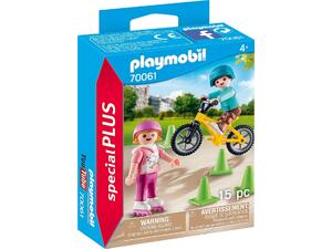 Playmobil Special Plus Παιδάκια Με Πατίνια Και Ποδήλατο BMX 70061