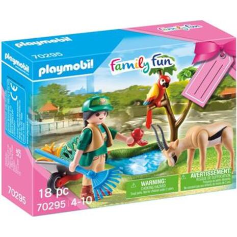 Playmobil Gift Set Φροντιστής Ζωολογικού Κήπου Με Ζωάκια 70295