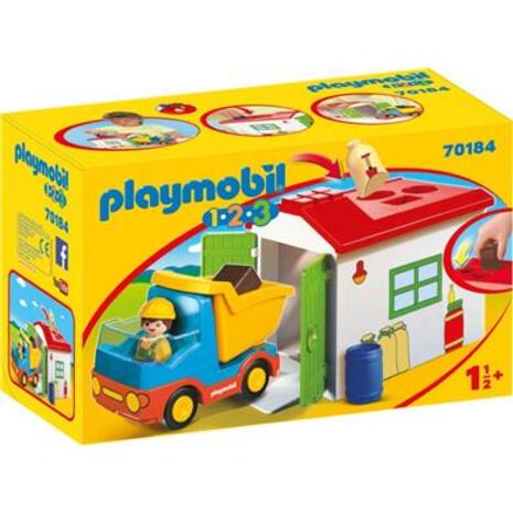 Playmobil 1-2-3 Φορτηγό Με Γκαράζ  70184