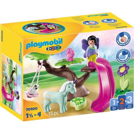 Playmobil 1.2.3 Νεραϊδούλα Και Ζωάκια Στην Παιδική Χαρά 70400